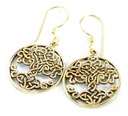 VERUNA Ohrringe aus Bronze – Keltischer Lebensbaum Ohrschmuck 3,5 cm