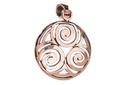 Schmuck Anhänger Sheena Ø 2,1 cm – Bronze – Keltisches Spiral-Amulett für Energie & Schutz