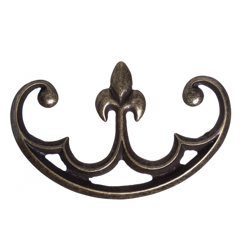 altmessingfarbener Taschenbeschlag groß