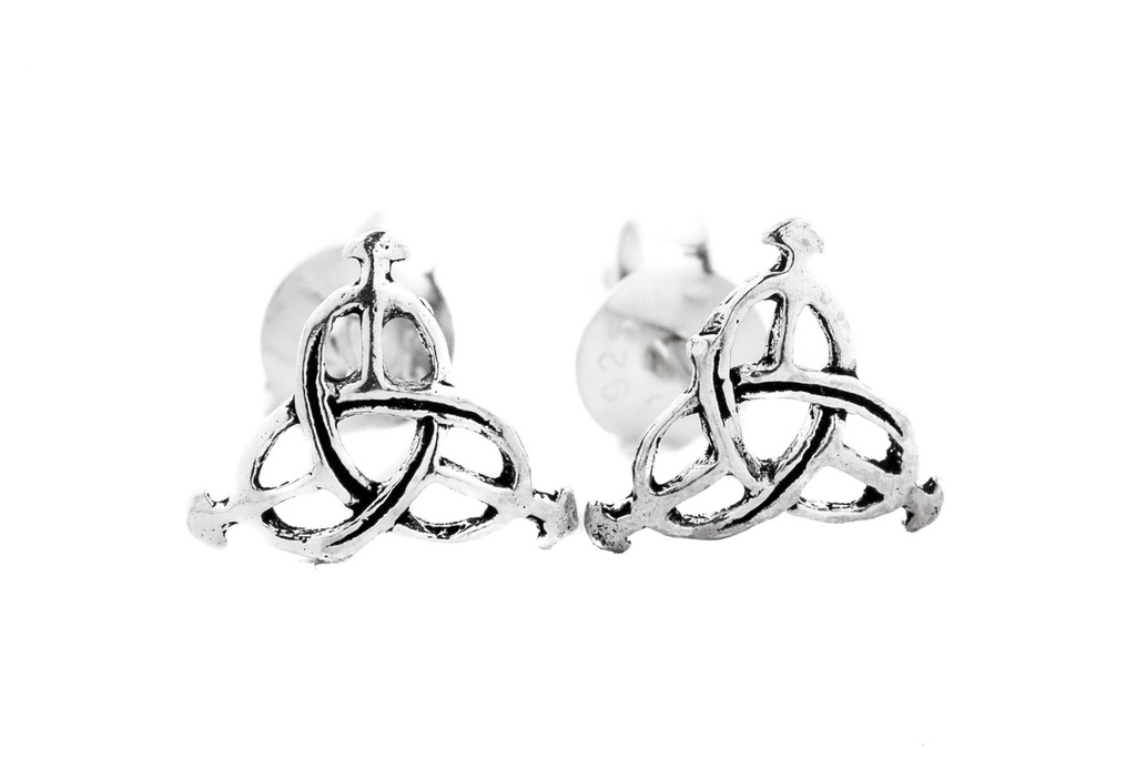 Ohrstecker SIANA aus 925er Silber 7 mm – Keltischer Dreiheitsknoten Schmuck