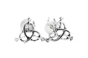 Ohrstecker SIANA aus 925er Silber 7 mm – Keltischer Dreiheitsknoten Schmuck