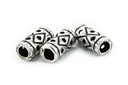 Mini Wikinger Haar- & Bartperle CYRA aus 925 Silber – 7 mm Boho Zopfperle mit Runenmuster