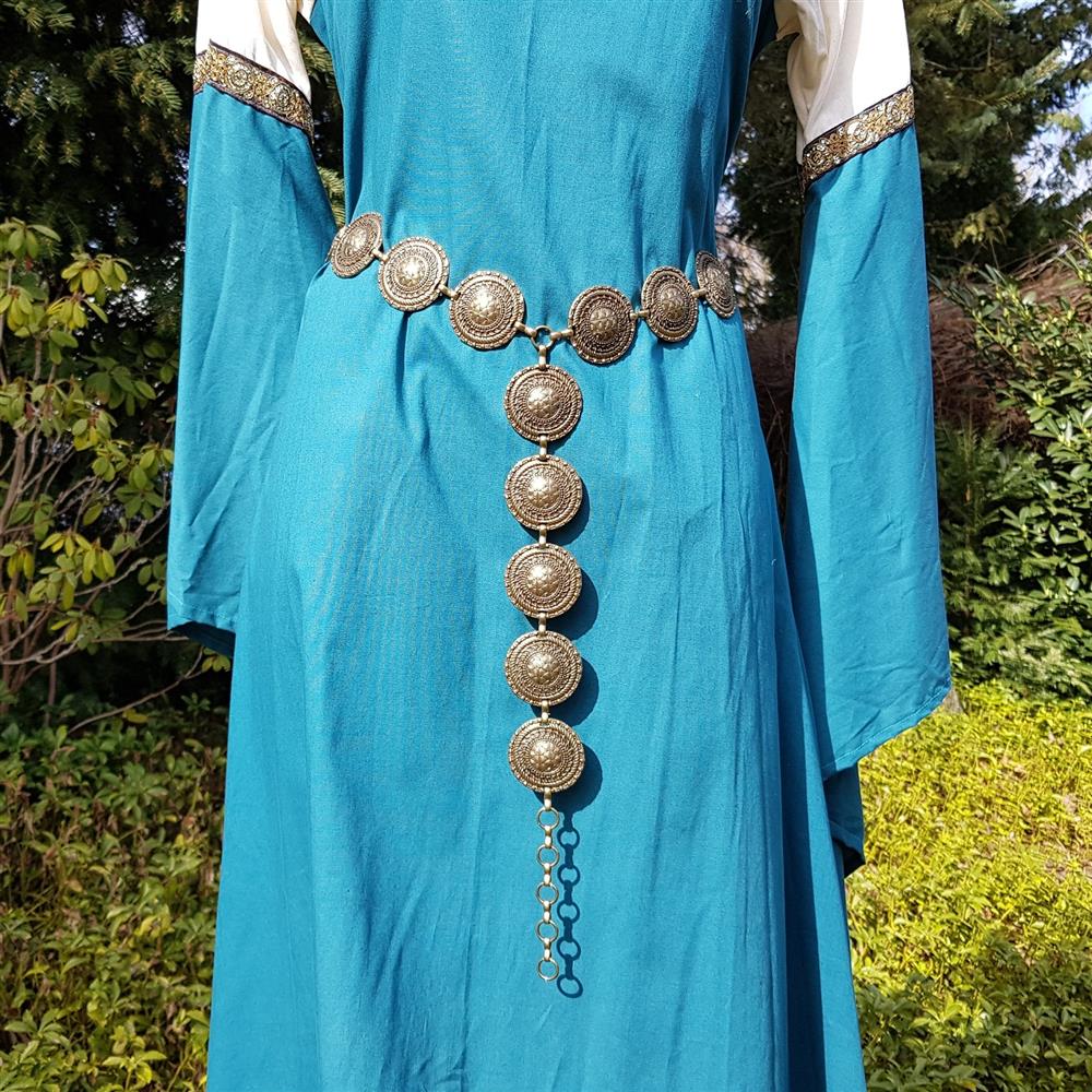 Kettengürtel Y-Gürtel Y-Byzanz messingfarben Ypsilongürtel Accessoire für Larp, Mittelalter und Alltag