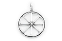 Schmuck Anhänger Kolovrat – Kleines Glücksrad 2,3 cm – Silber 925 – Slawisches Schutzamulett für Energie und Erneuerung 