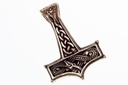 Thorshammer Anhänger Thumìr aus Bronze – Wikinger Mjölnir Amulett 4,2 cm