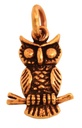 Eulen-Anhänger MIRA aus Bronze – Symbol für Weisheit und Schutz (2,3 cm)