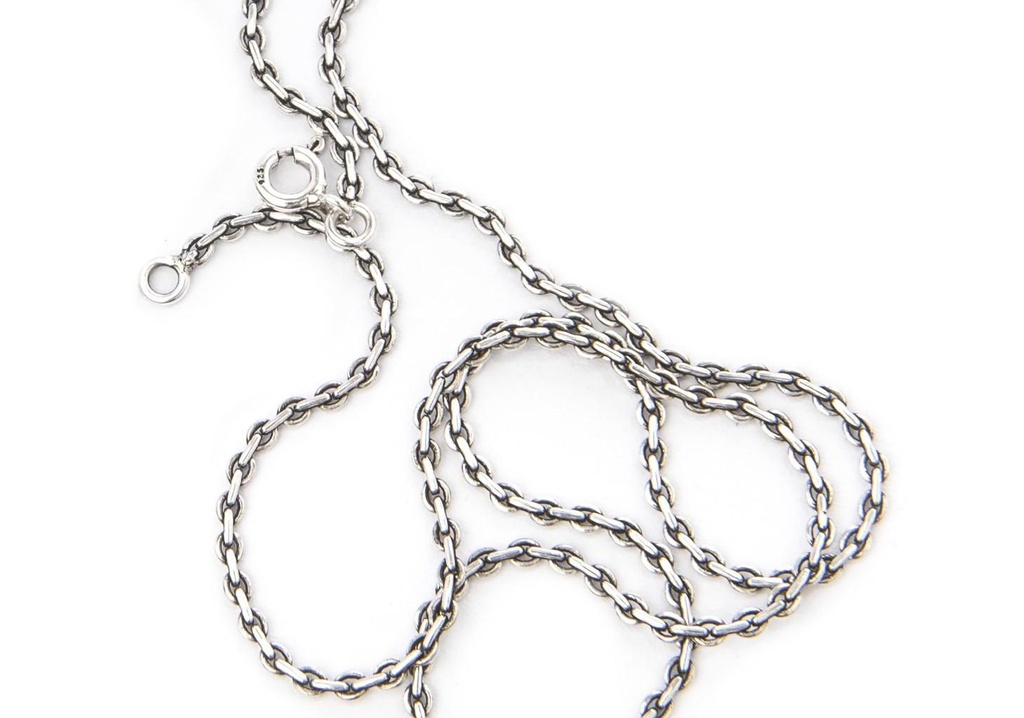 [k11b] Silberkette Thara 45 cm – Feine Wikinger-Ankerkette aus Silber 925