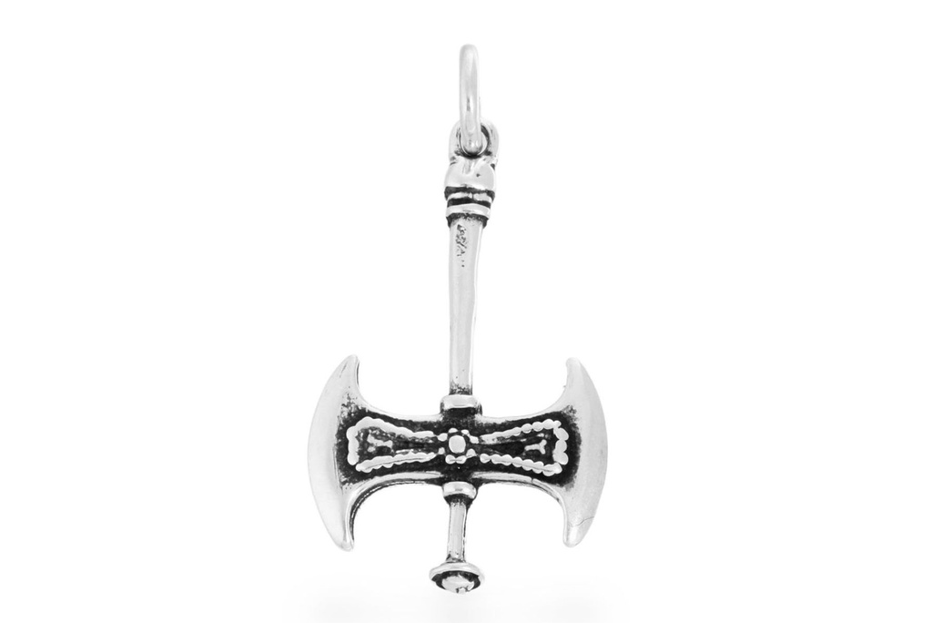 [av19] Anhänger WISKIA aus Silber – Wikinger Schiffsreise Amulett 2,7 cm