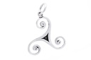 Schmuck Anhänger Finja Ø 2,5 cm – Silber 925 – Keltisches Triskele-Amulett für Schutz & Wandel