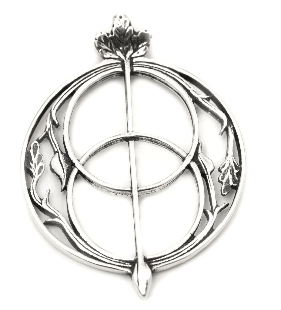 [ac2] Schmuck Anhänger Avalon 4,5 cm – Silber 925 – Mystisches Amulett der Kelten