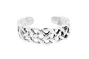 Zehenring "Celtic Nuada" aus Silber 925 – Keltischer Fußring mit Knotenmuster 6 mm