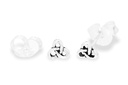 Keltische Ohrstecker Lyn Celtic aus Silber – Winzige Knoten 3 mm
