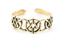 Zehenring "Lucina" – 5 mm Keltischer Wirbel aus Bronze