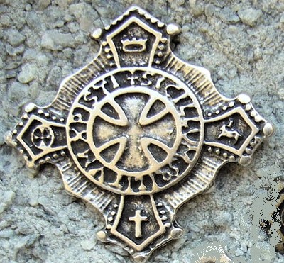 Templer Orden, silberfarbener Beschlag