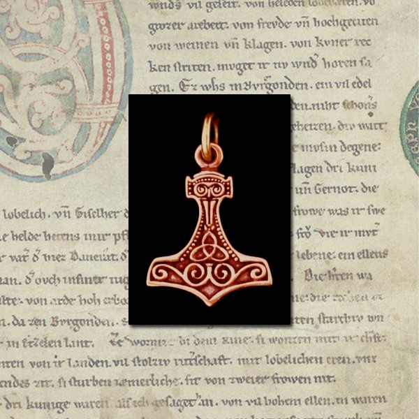 Thorshammer Anhänger Thaar aus Bronze – Nordischer Mjölnir Amulett 3 cm