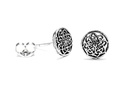 Ohrstecker FALKA aus 925er Silber Ø 8 mm – Keltische Blume des Lebens Schmuck