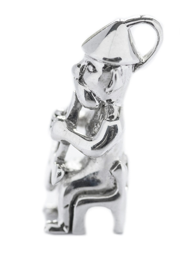 Anhänger THOR AUF SEINEM THRON aus Silber – Wikinger Amulett 2,9 cm