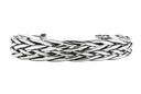 VIKING Armreif aus Silber – Breiter Wikinger Reif mit Flechtstruktur Ø 6,5 cm