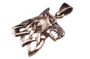 Wikinger Anhänger „Fenriswolf“ aus Bronze – Nordisches Amulett 3,3 cm mit mythologischer Wolfsdarstellung