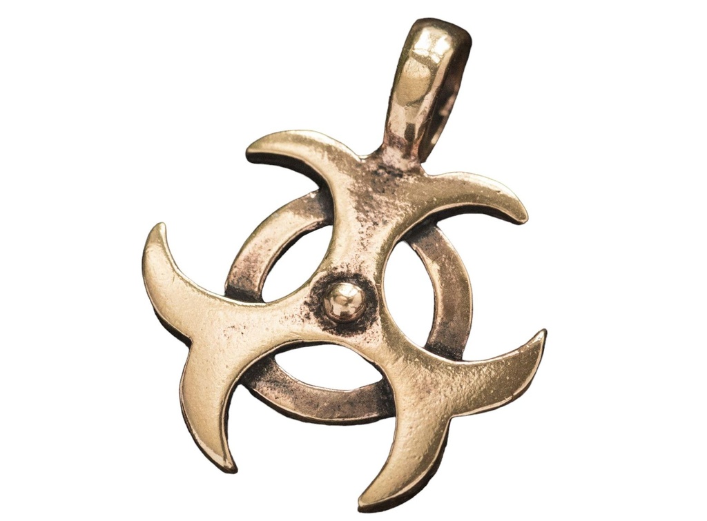 Schmuck Anhänger Tilan 3,5 cm – Bronze – Keltisches Dreiheits-Amulett für Schutz & Balance