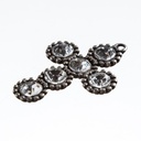 Anhänger Crystal-Cross, silberfarben