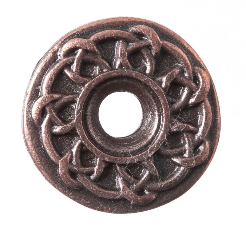 [N-282-4] Celtic Ringknot Zierniete in Kupferoptik – Keltischer Rundknoten Ø 20 mm