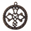 Anhänger Celtic Wedding Knot – Altmessingfarbener Keltischer Hochzeitsknoten 45 mm