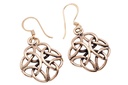 Keltische Ohrhänger „Smila – Vier Elemente“ aus Bronze – Symbolohrringe 3,5 cm