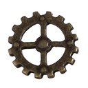 Wheel, altmessingfarbener Beschlag