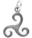 Schmuck Anhänger Danu 2,1 cm – Silber 925 – Keltisches Triskele-Amulett für Schutz & Energie