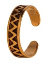 Zehenring LICANA aus Bronze – Wellenmuster Zehenschmuck 4 mm
