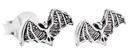 Ohrstecker Yaver Fledermaus aus 925 Silber – Mini Ohrschmuck für Nachtwesen 8 mm