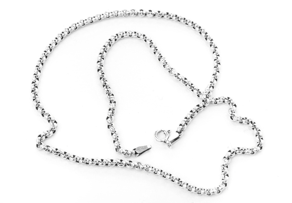 [k6] Wikinger Halskette „Ragny“ aus 925er Silber – Erbskette 40 cm für Anhänger & Gewandschmuck