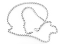 Wikinger Halskette „Ragny“ aus 925er Silber – Erbskette 40 cm für Anhänger & Gewandschmuck