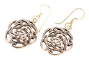 Keltische Ohrhänger Naida aus Bronze – Trinity-Knoten Schmuck 3,7 cm