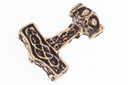 Thorshammer Anhänger DONAR aus Bronze – Mjölnir Wikinger Amulett 3,2 cm