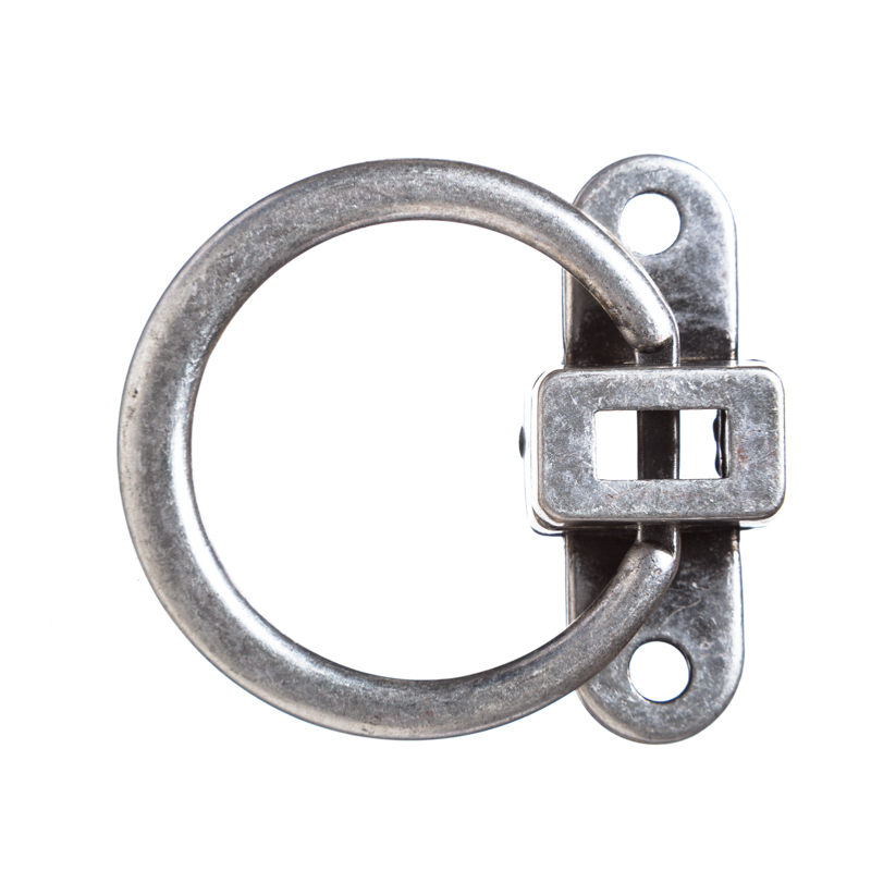 [6464] Taschenverschluss Ring Silberfarben