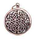 Schmuck Anhänger Acana 3,7 cm – Bronze – Keltisches Amulett mit Knotenmuster für Schutz & Balance