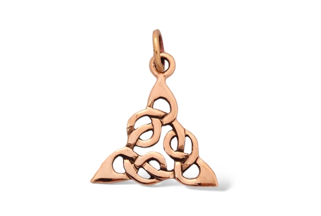 Schmuck Anhänger Isea 2,3 cm – Bronze – Keltisches Schutzamulett mit Love Knot