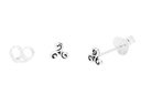 Schmuckstück  Celtic Glücks Ohrstecker IKANA 4 mm Nasenschmuck Keltische Triskele Silber 0.4 cm