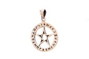 Schmuckstück  Kelten Schmuck Anhänger ASKA Ø 2.4 cm Futhark Runen Pentagramm Schutz Amulett Bronze 3.4 cm