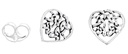 Ohrstecker Amica Keltisches Herz aus Silber 925 – Boho Ohrschmuck Ø 7 mm