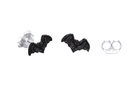 Ohrstecker Moonlight aus Silber – Fledermaus Ohrringe 925er schwarz patiniert 9 mm