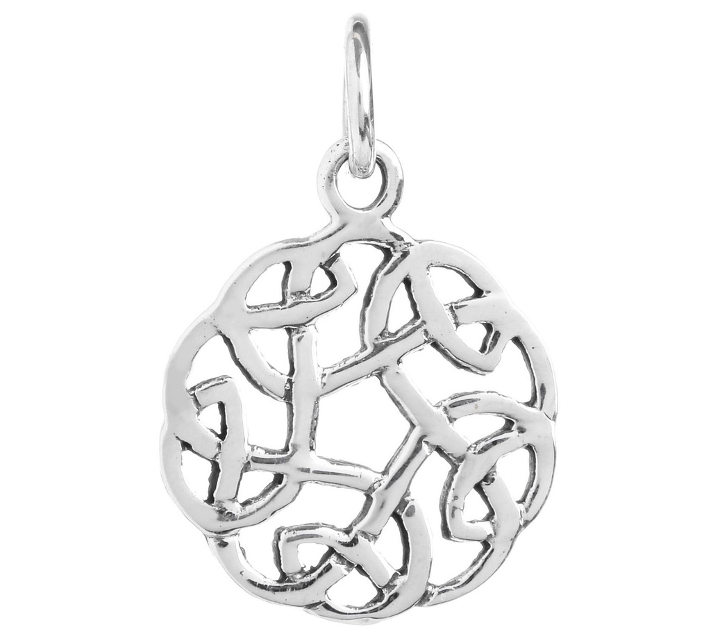 Schmuck Anhänger Siane Ø 1,5 cm – Silber 925 – Keltisches Glücks-Amulett für Schutz & Verbundenheit