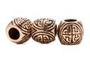 Keltische Haar- & Bartperle SURAS aus Bronze – 9 mm Herz-Knoten Schmuck für Dreads & Zöpfe