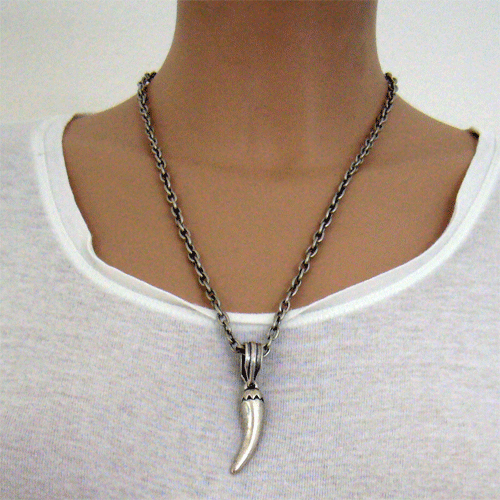 [PK-5130] Halskette mit Anhänger - Chilli-Schote