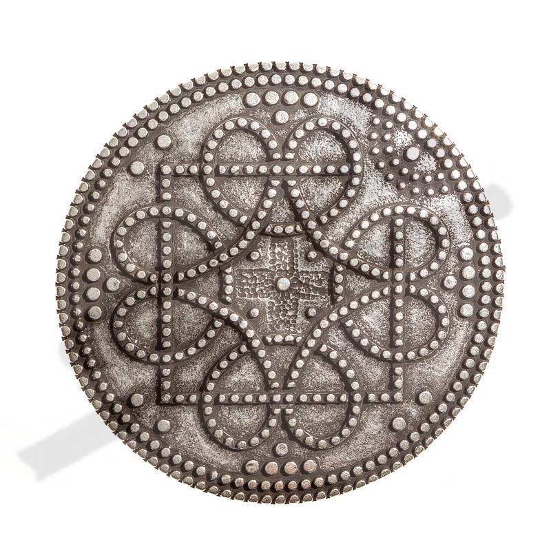 großer Beschlag 'Birka Brustplatte', silberfarben