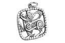 Anhänger CUCHULLAIN Fenriswolf aus Silber – Wikinger Amulett 3,6 cm