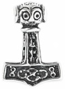 Anhänger Thorshammer Thoran aus Silber – Nordischer Mjölnir Amulett 1,9 cm