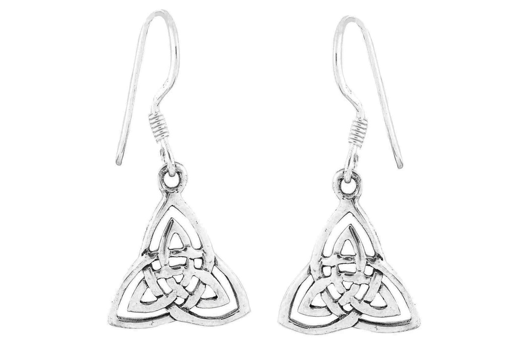 [oh142] TRINY Ohrringe aus Silber – Keltische Dreieinigkeit Ohrhänger 2,9 cm
